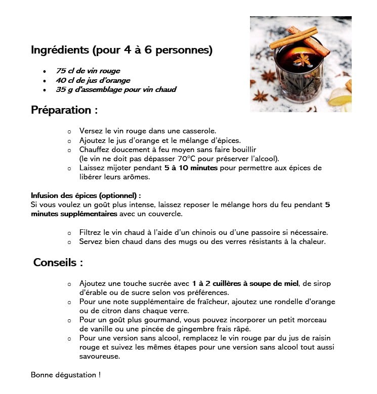 ASSEMBLAGE POUR VIN CHAUD Boîte 75g – Image 2