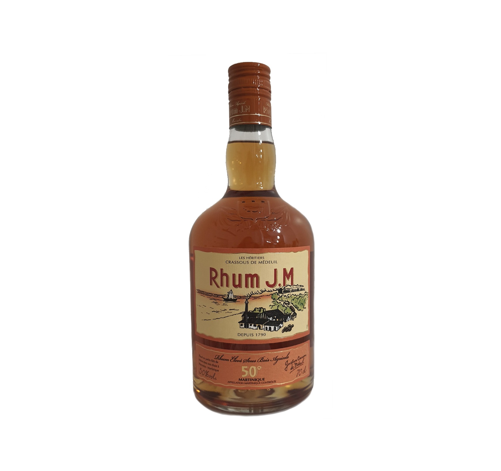 J.M ÉLEVÉ SOUS BOIS 50% RHUM AMBRÉ (MARTINIQUE) 70cl