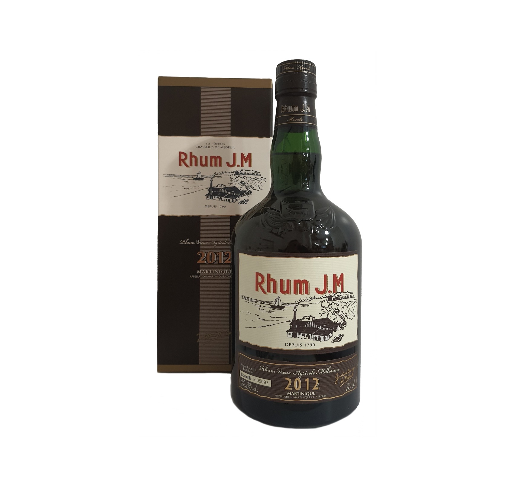 J.M Millésime 2012 (42,3%) RHUM VIEUX AGRICOLE (MARTINIQUE) 70cl