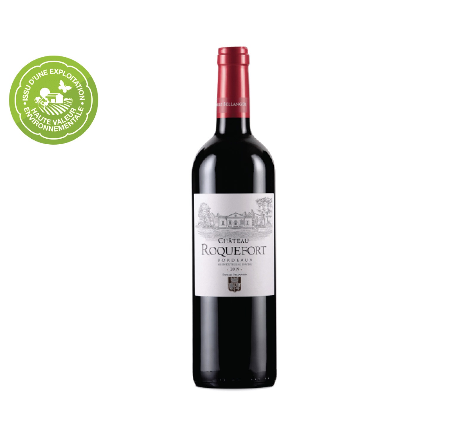S.C.E. Roquefort "Château Roquefort" A.O.C. BORDEAUX Rouge 2019 Bouteille 75cl