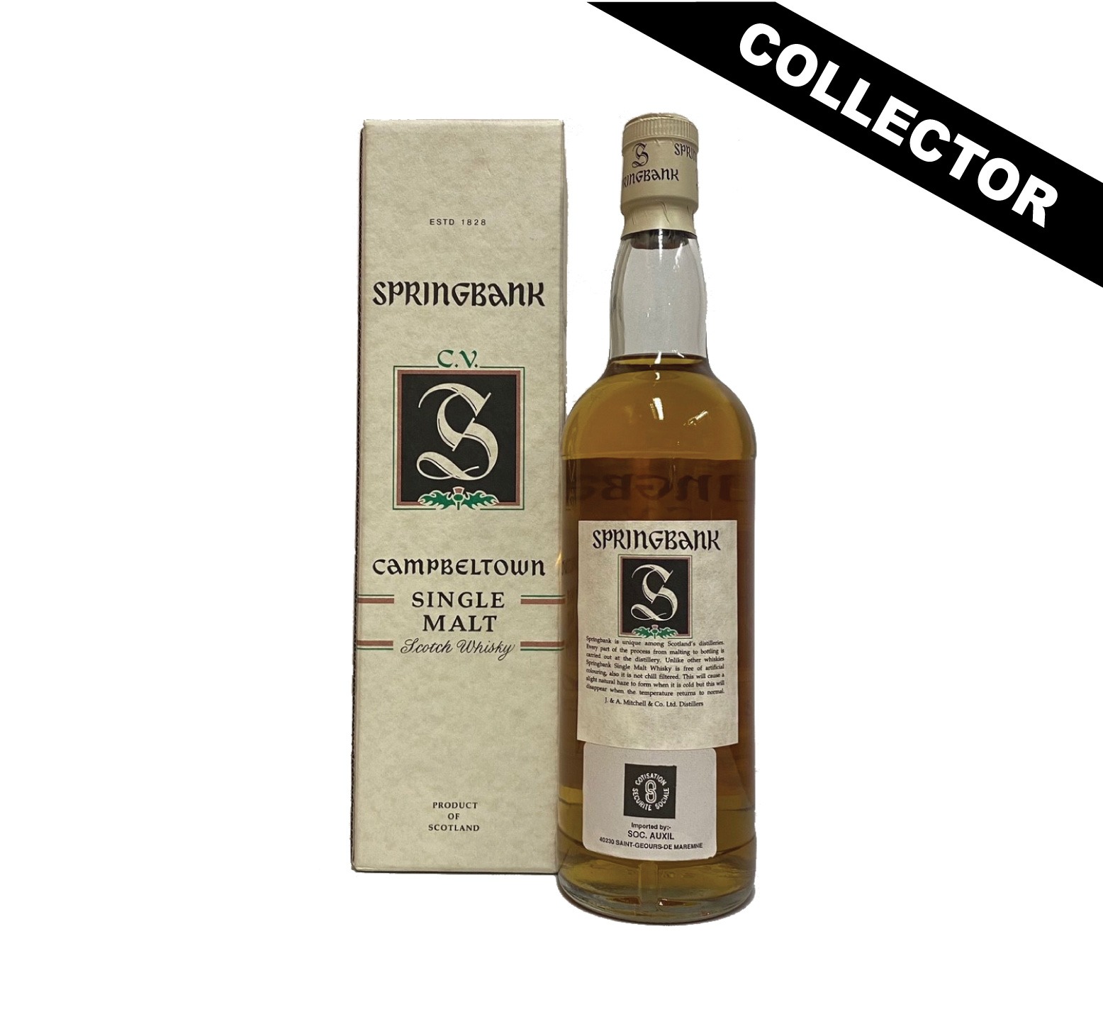 SPRINGBANK CV 46% Green Thistle Single Malt WHISKY (ÉCOSSE / Campbeltown) 70cl – Image 2