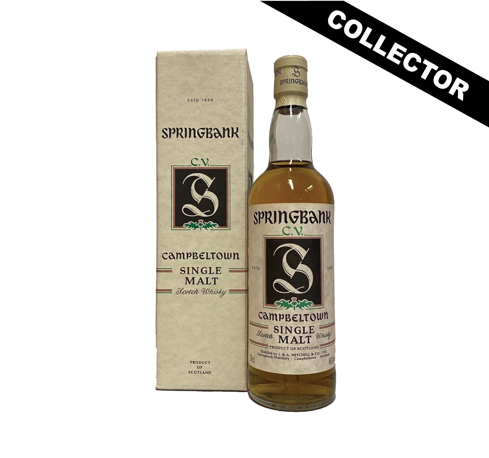 SPRINGBANK CV 46% Green Thistle Single Malt WHISKY (ÉCOSSE / Campbeltown) 70cl
