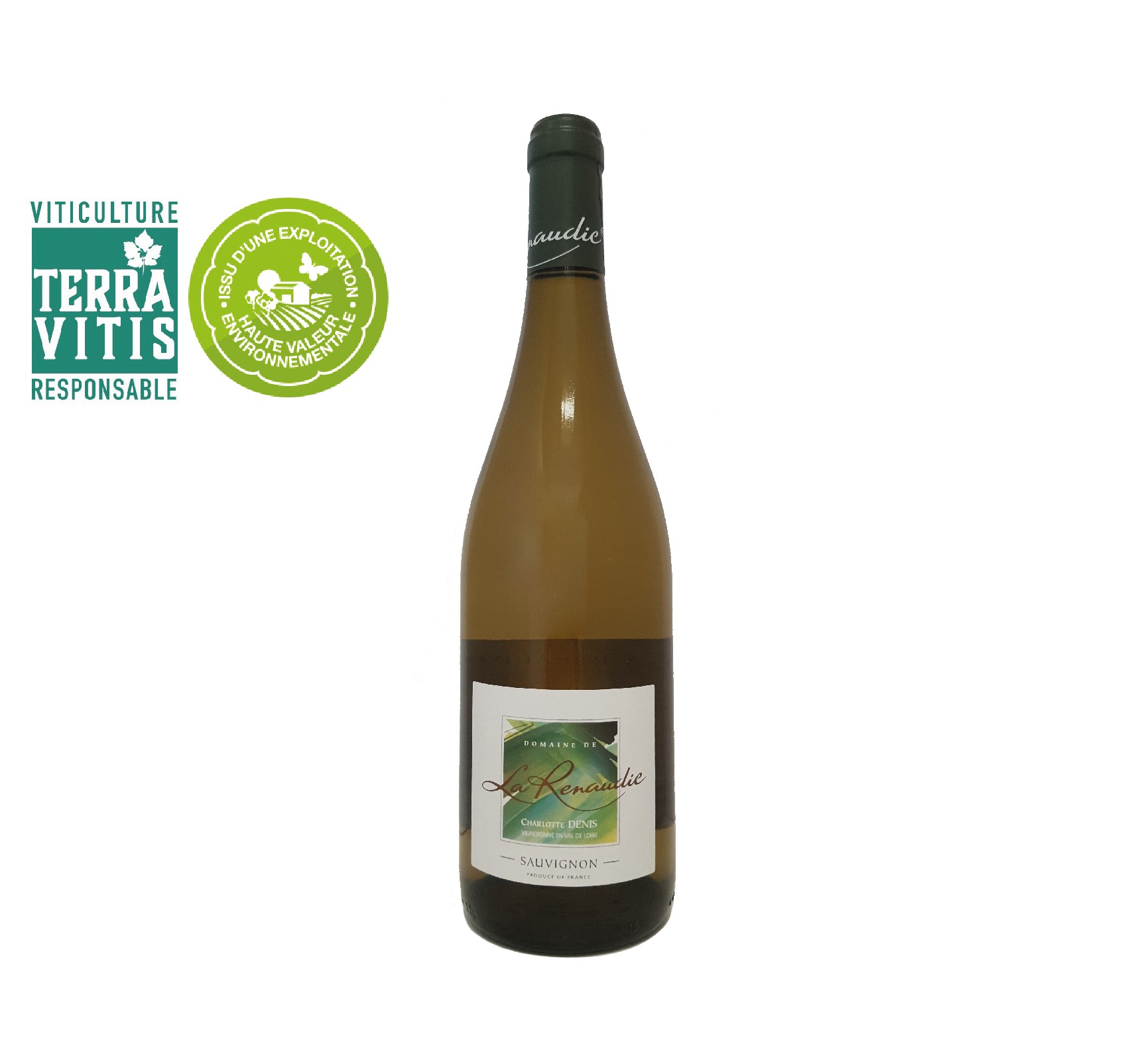 Domaine de la Renaudie "SAUVIGNON" A.O.C. TOURAINE Blanc 2023 Bouteille 75cl