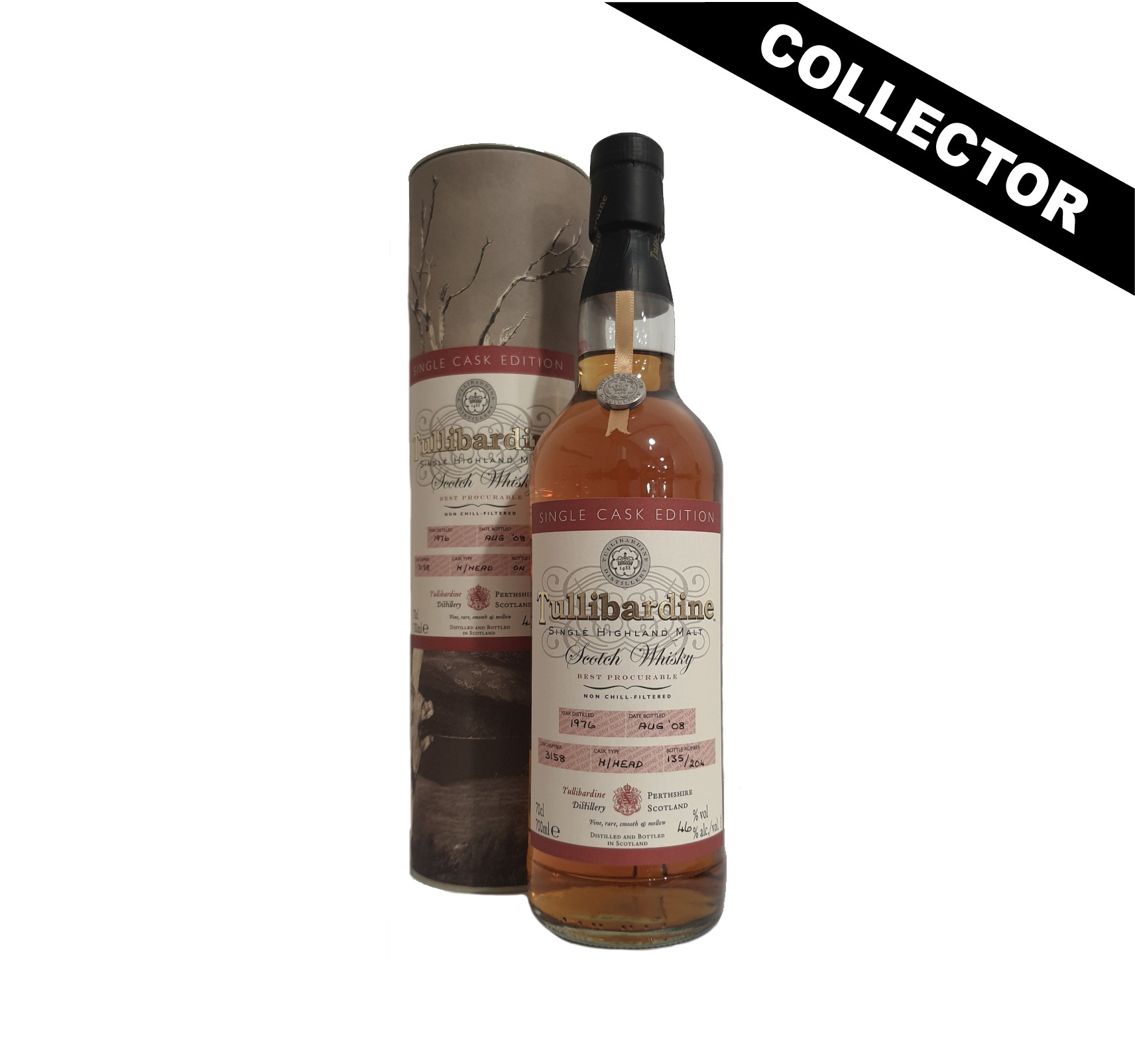 TULLIBARDINE 1976 Single Cask Edition 46% Single Malt WHISKY (ÉCOSSE / Highland) 70cl