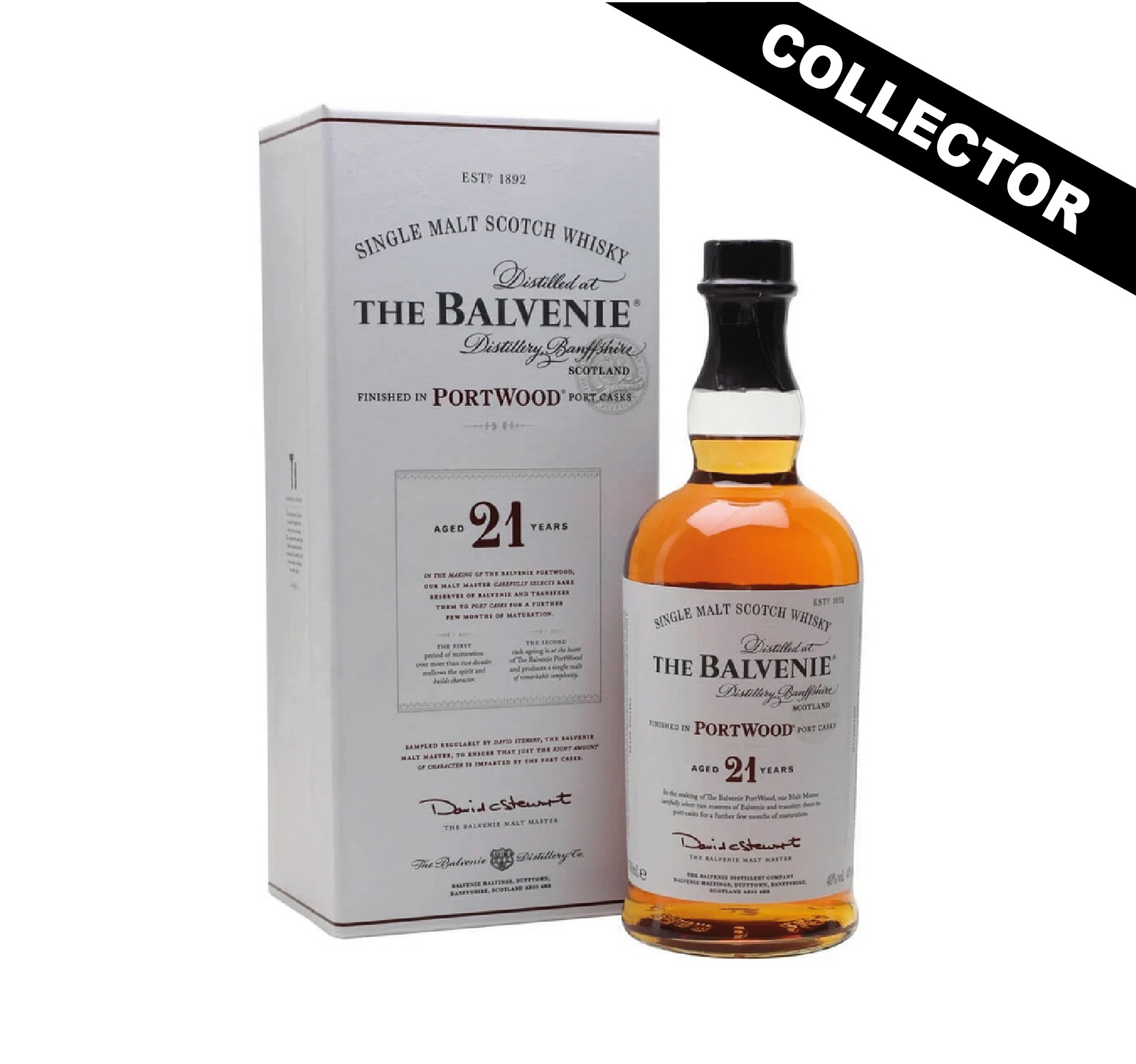 THE BALVENIE 21 ans 40% (Édition 2015) Portwood Single Malt WHISKY (ÉCOSSE / Speyside) 70cl