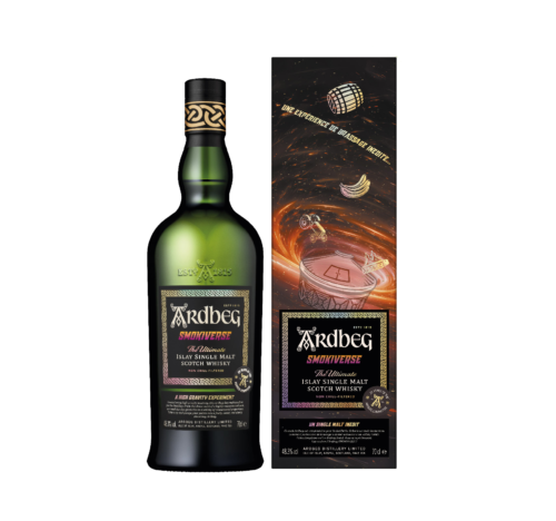 Ardbeg Smokiverse, l'édition limitée et convoitée 2025 d'Ardbeg. Cette cuvée rare promet une expérience de dégustation hors du commun !