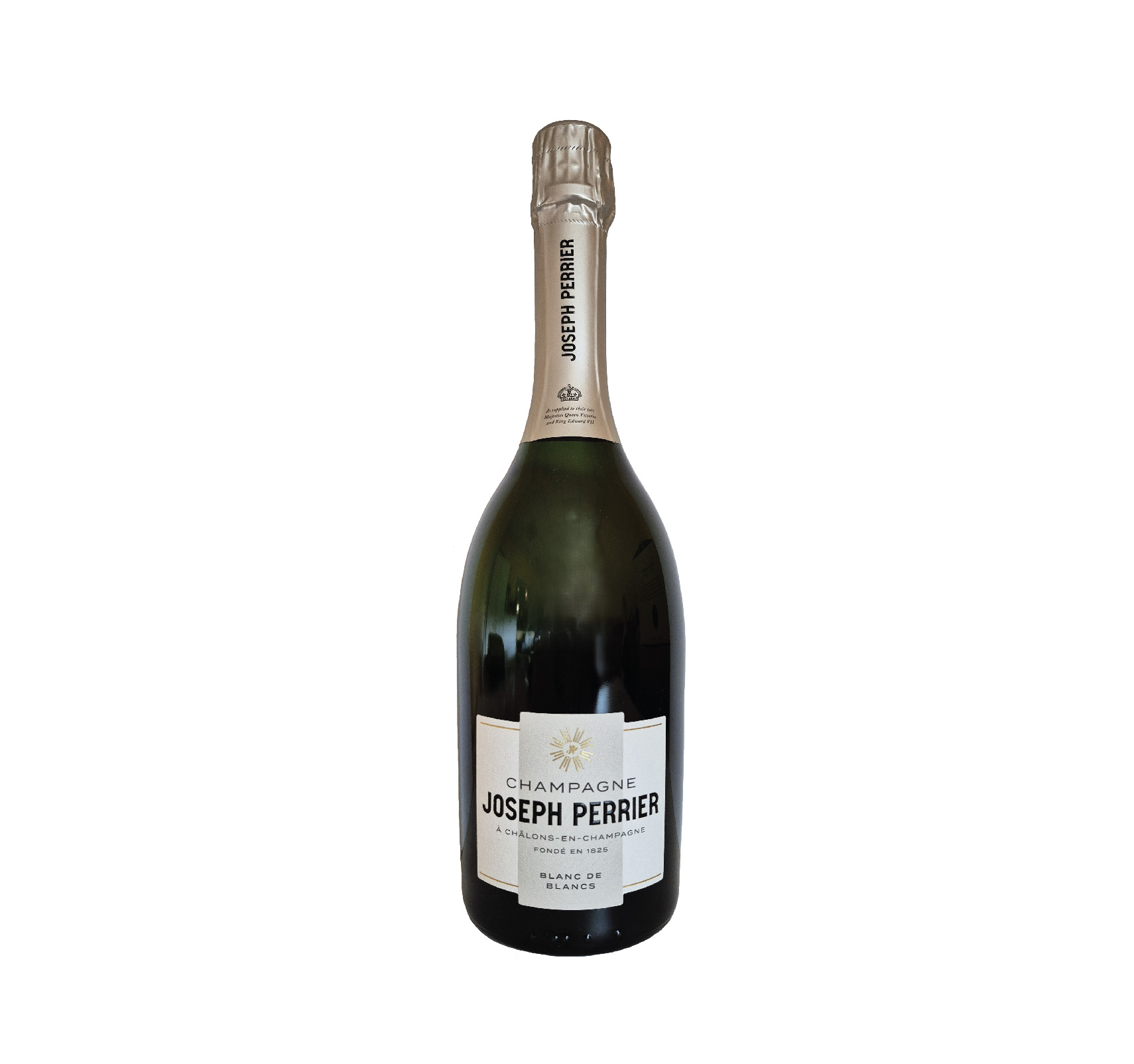 Champagne Joseph Perrier Blanc de Blancs : un profil centré sur la finesse du Chardonnay, les notes florales, les fruits à noyau et la vivacité des agrumes.