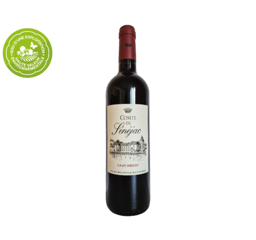 Second vin du Château Sénéjac : Son nez est gourmand sur des notes de fruits rouges et noirs. Un vin tout en rondeur avec une bel