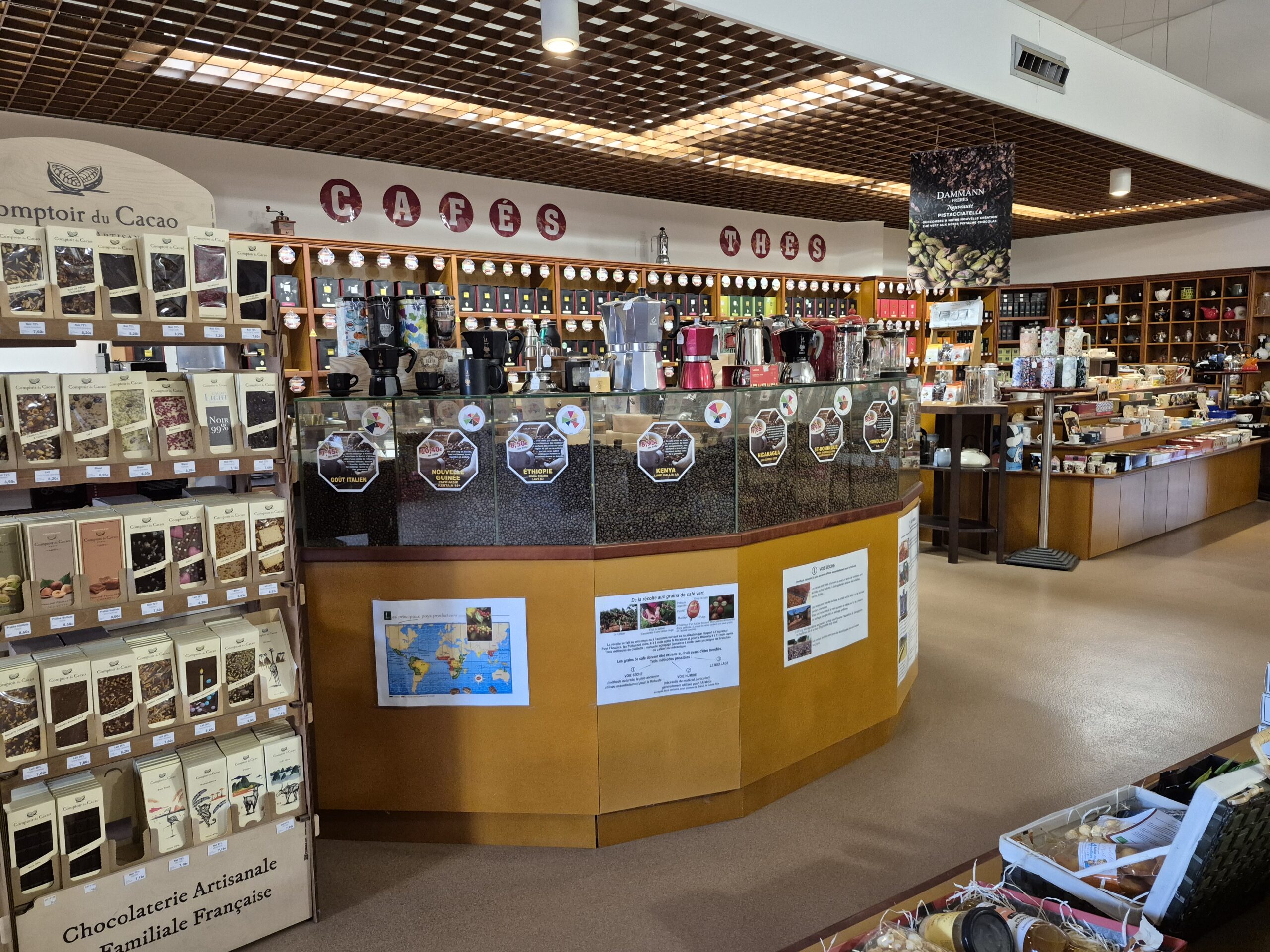 Rayon des cafés torréfiés par nos soins
