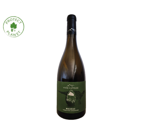 Rhabdodon Priscus Mauzac : un Pays d’Oc bio frais et aromatique, signé Anne de Joyeuse. Un blanc vif, floral et croquant, au charme immédiat.