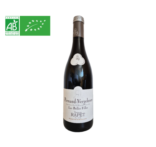 Pernand-Vergelesses rouge Les Belles Filles du Domaine Rapet, un vin élégant, soyeux, minéral, d'une grande finesse.