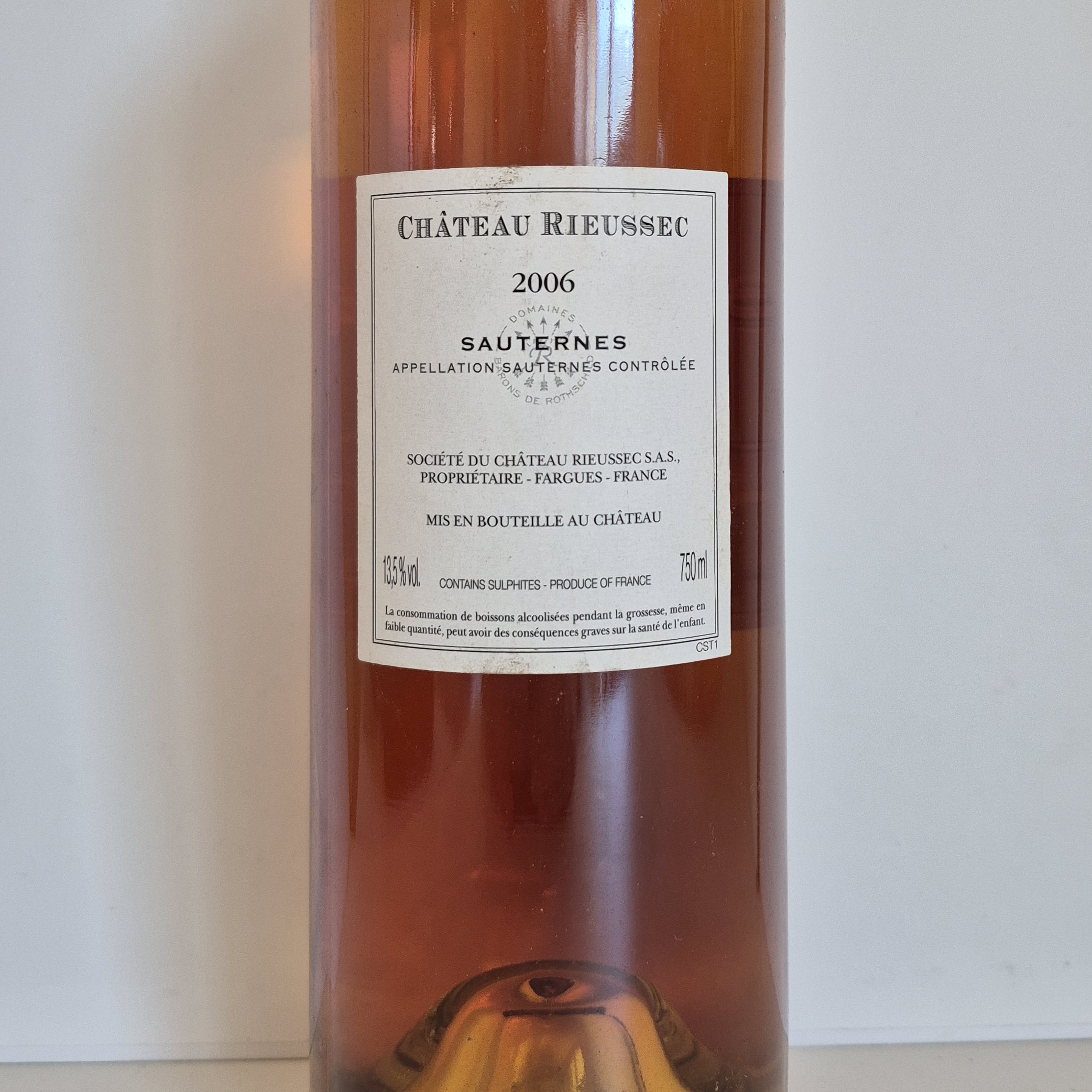 Sauternes 1er Grand Cru Classé Château Rieussec 2006