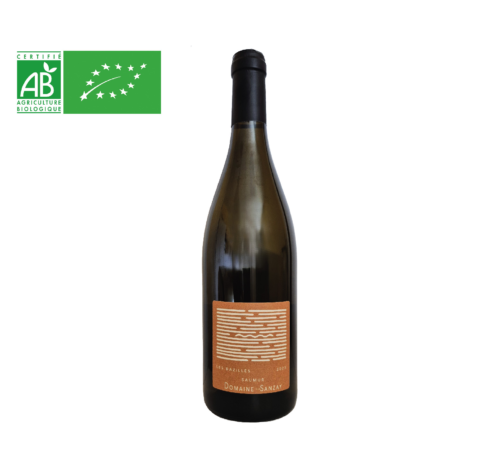 Saumur Blanc Les Bazilles 2025 Domaine des Sanzay : chenin frais et fruité, avec une belle tension. Un blanc sec et minéral, idéal à l’apéritif !
