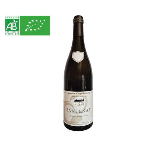 Santenay Blanc 2024 Domaine Chapelle & Fils : chardonnay frais et élégant, marqué par les fruits blancs, une belle tension et une finale saline.