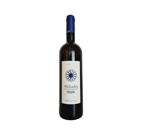 Altitudes Blanc 2024 d’Ixsir : un vin libanais frais et aromatique, aux notes pamplemousse et agrumes. Idéal avec taboulé, falafels et houmous.