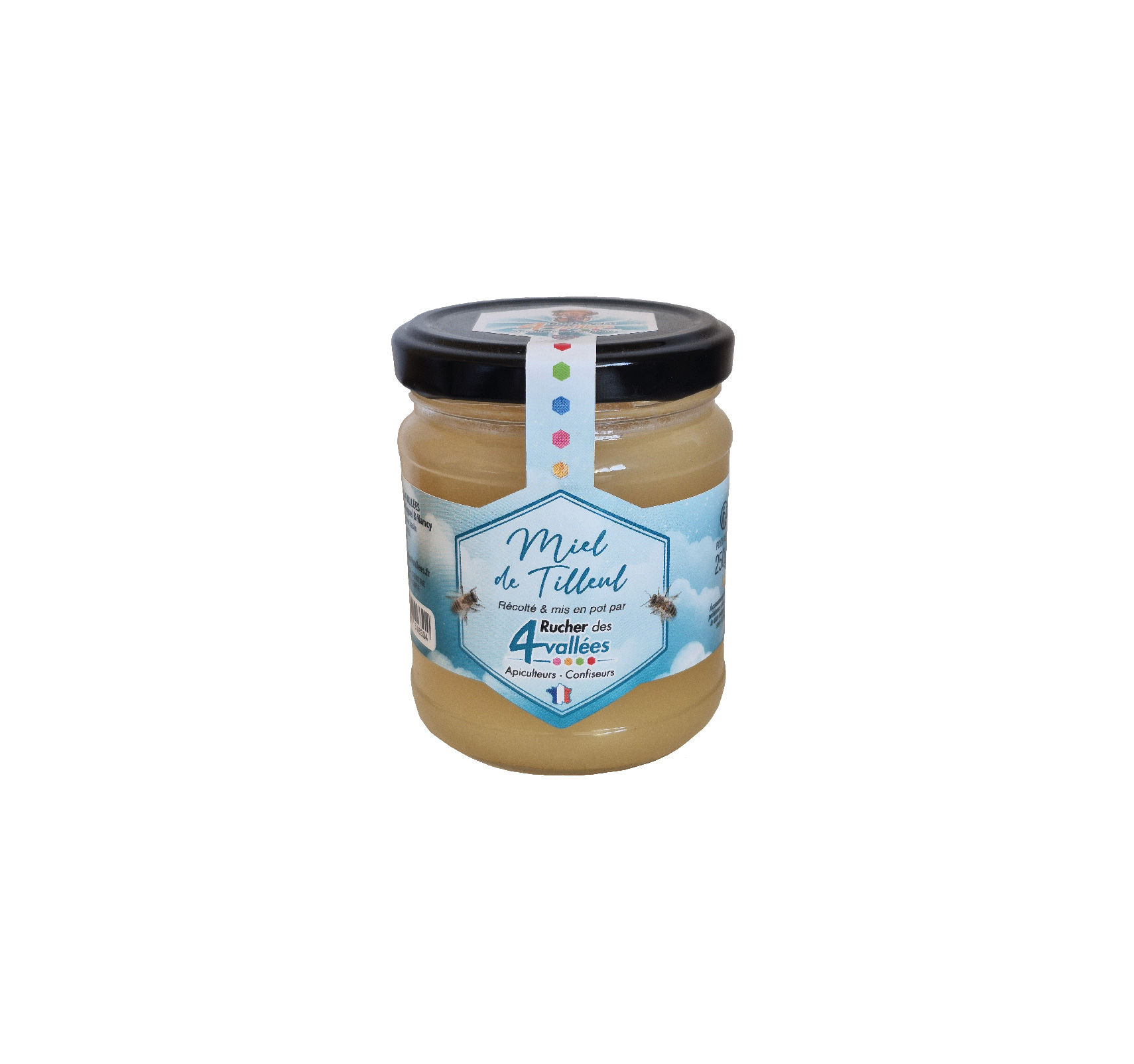 Miel de tilleul : frais et aromatique, aux notes mentholées et florales. Un miel typé, expressif, idéal pour les infusions, les amateurs de saveurs intenses