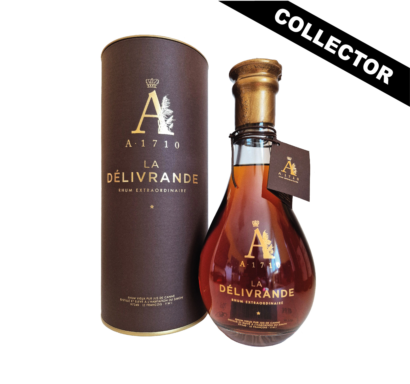 La Délivrande est un rhum vieux pur jus de canne signé A1710, élaboré dans la continuité du style de la distillerie : précision, finesse et respect du terroir martiniquais.