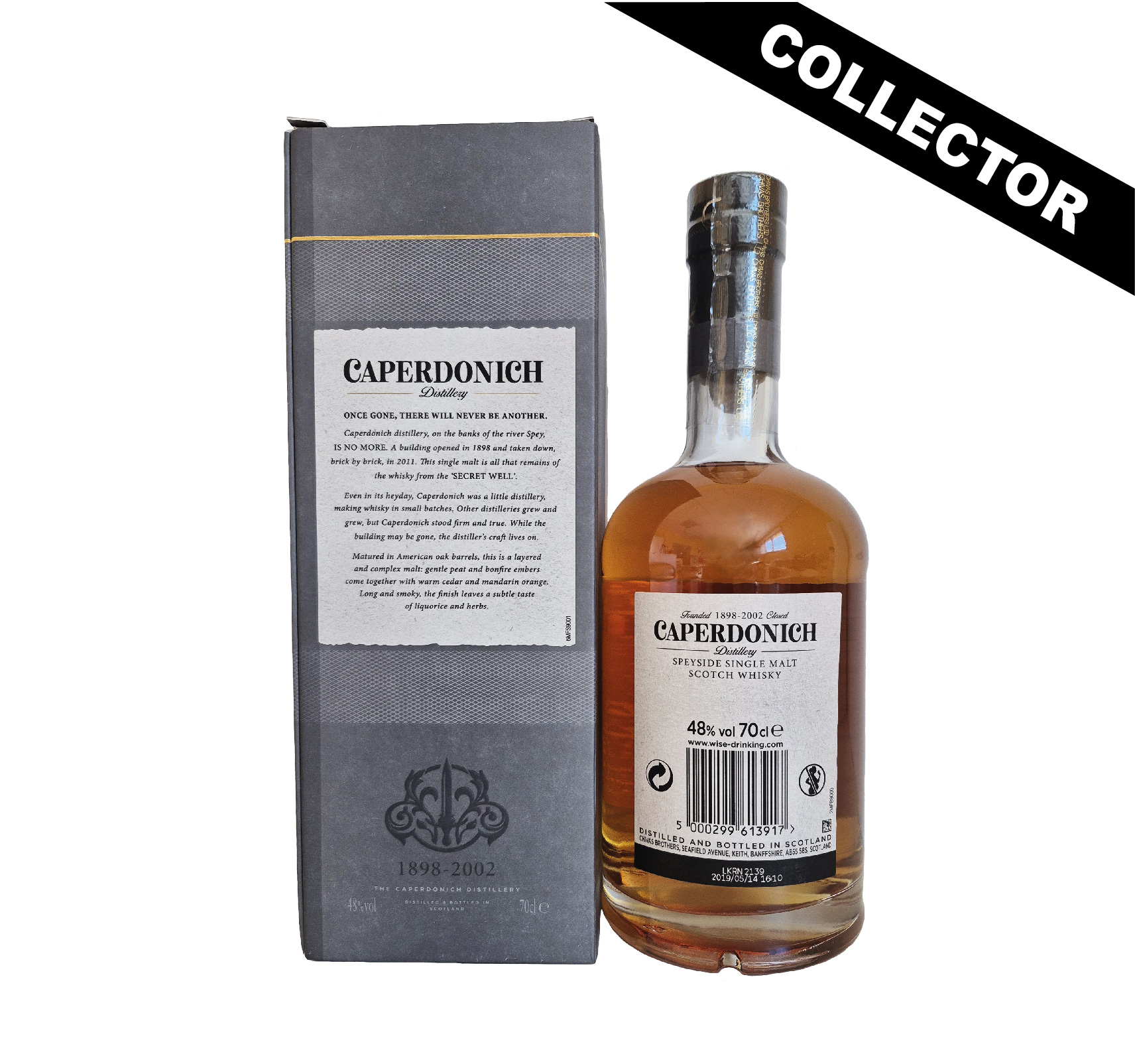 CAPERDONICH Peated 21 ans (48%) Single Malt WHISKY (ÉCOSSE / Speyside) 70cl – Image 2