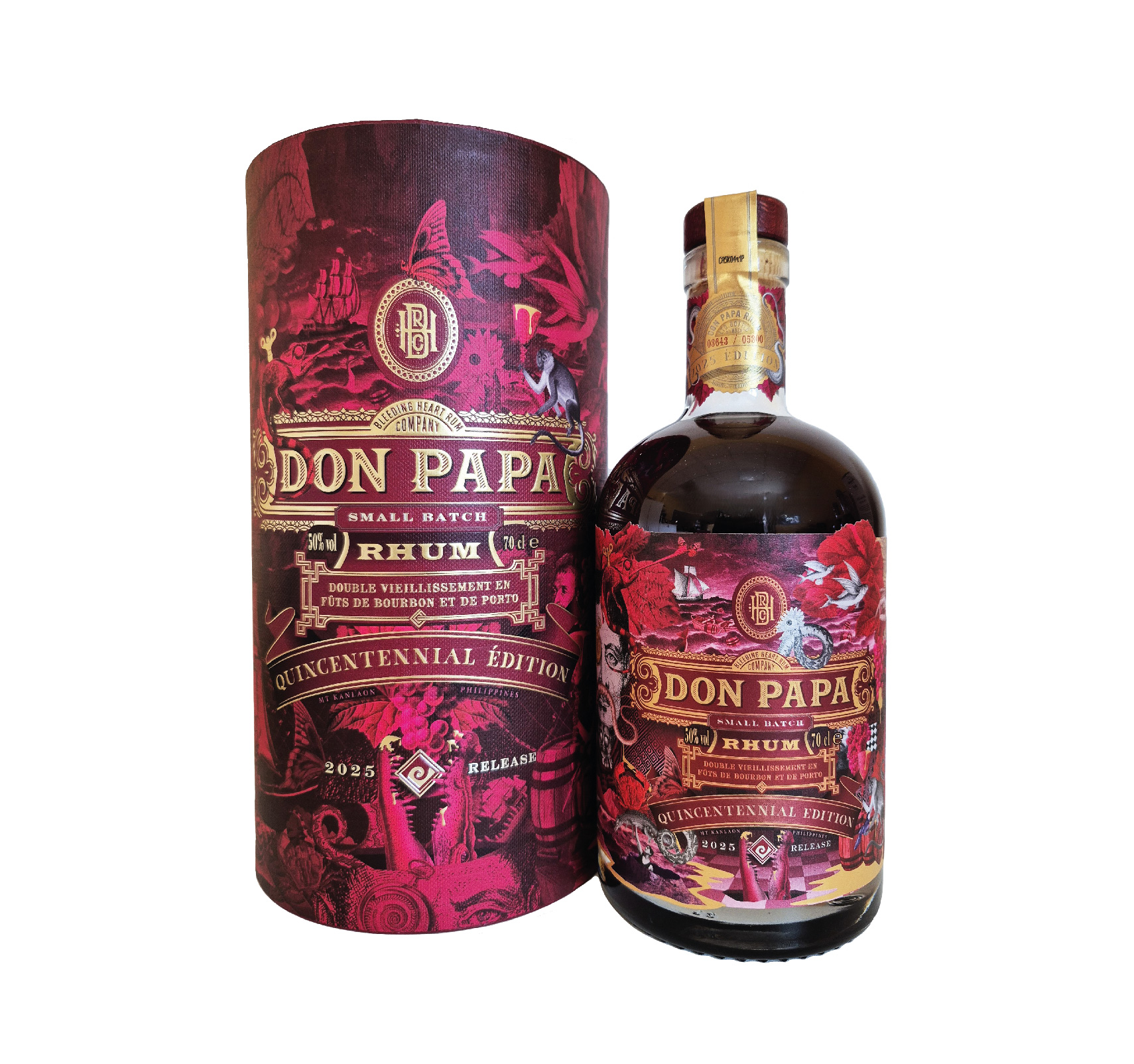 La Don Papa Quincentennial 2025 est une édition limitée particulièrement recherchée, pensée comme un hommage au 500ᵉ anniversaire du premier tour du monde réalisé par Magellan.