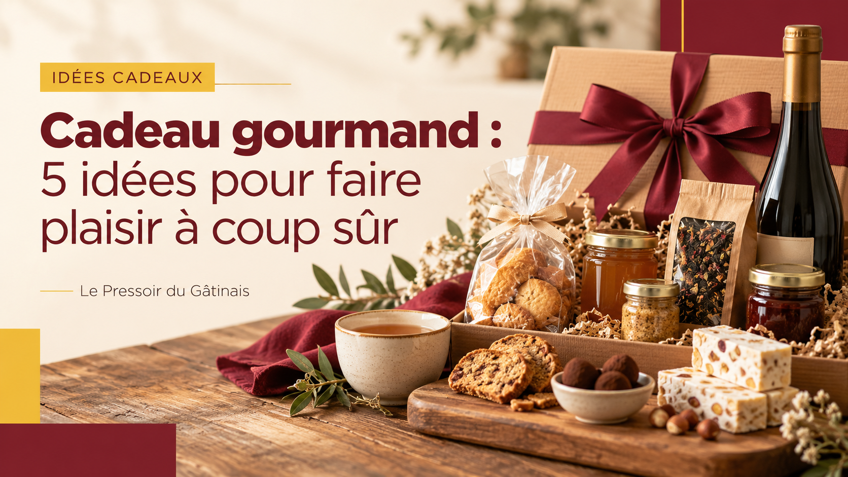 Sélection de produits gourmands et idées cadeaux du Pressoir du Gâtinais